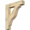 Ekena Millwork Funston Block Rough Sawn Bracket, Douglas Fir, 6"W x 34"D x 40"H BKT06X34X40FST05RDF - alternate 1